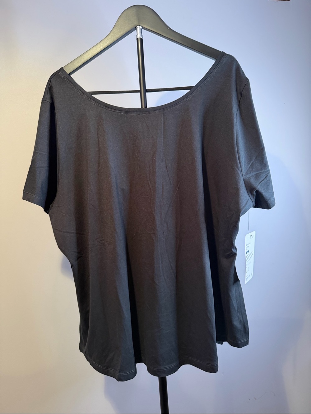 Phoenix Activewear Paros Side Slit Tee Black 2X #290